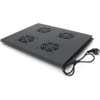 Вентиляторний модуль 4 вент. з термостатом, 19" 1U, для глибини 800мм Merlion (31231 / JG-06-4Fan)