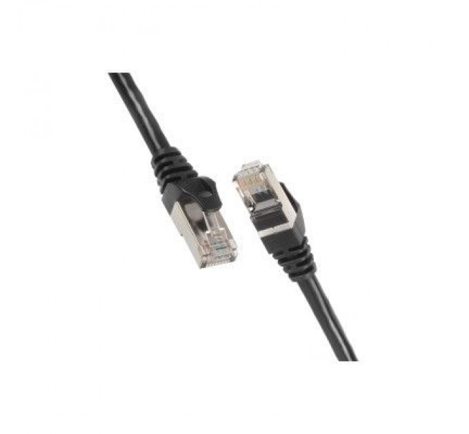 2E Патч-корд 0.50м S/FTP Cat 6 CU PVC 26AWG 7/0.16 black 2E (2E-PC6SFTPCOP-050BK)