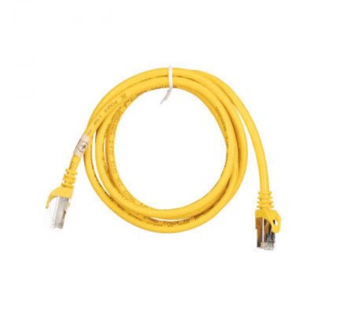 2E Патч-корд 1.50м S/FTP Cat 6 CU PVC 26AWG 7/0.16 yellow 2E (2E-PC6SFTPCOP-150YLW)