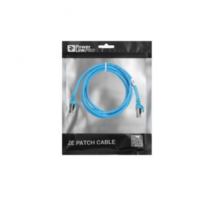 2E Патч-корд 1.50м S/FTP Cat 6 CU PVC 26AWG 7/0.16 blue 2E (2E-PC6SFTPCOP-150BL)