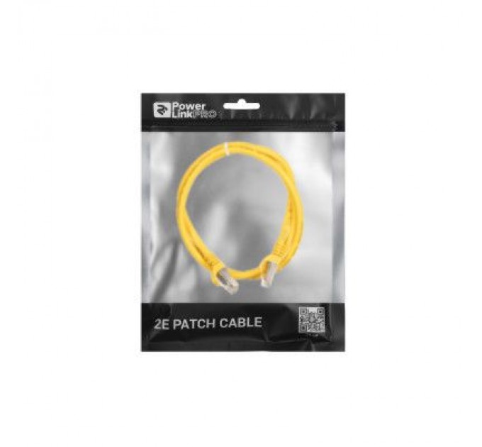 2E Патч-корд 1м S/FTP Cat 6 CU PVC 26AWG 7/0.16 yellow 2E (2E-PC6SFTPCOP-100YLW)
