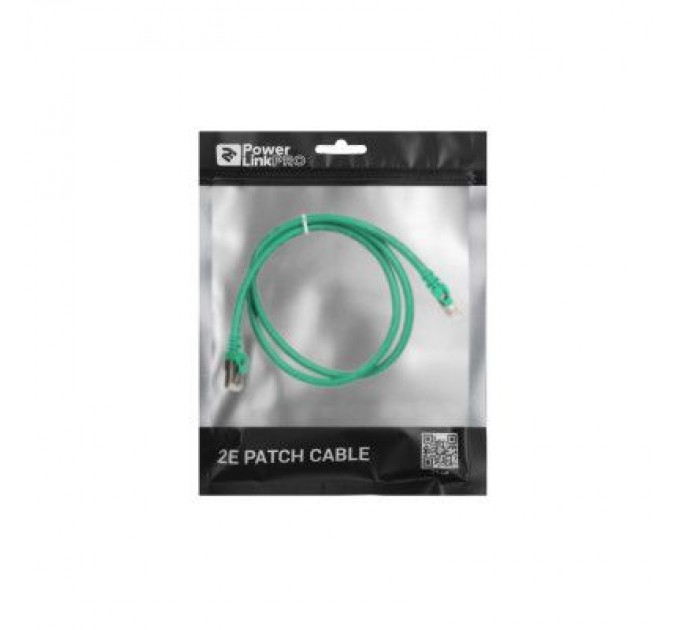 2E Патч-корд 1м S/FTP Cat 6 CU PVC 26AWG 7/0.16 green 2E (2E-PC6SFTPCOP-100GRN)