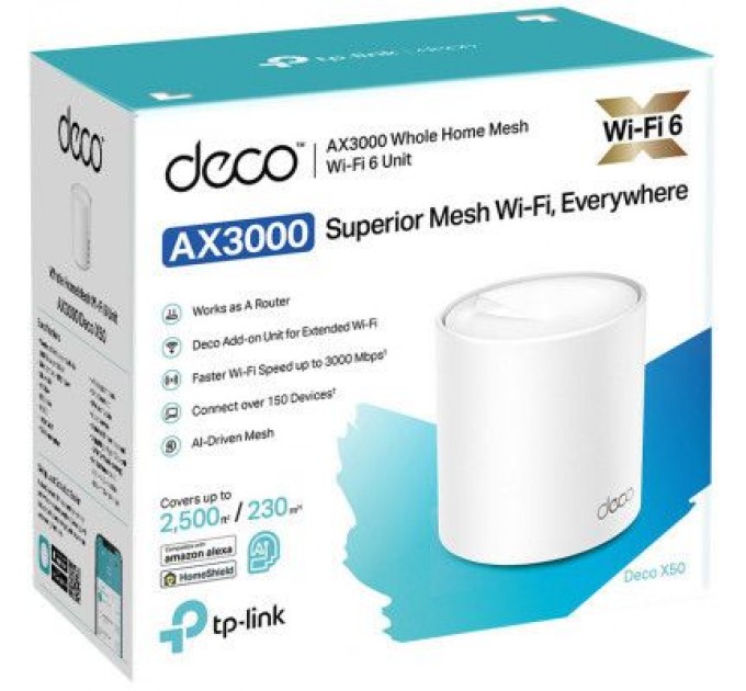 TP-Link Точка доступу Wi-Fi TP-Link DECO-X50-1-PACK