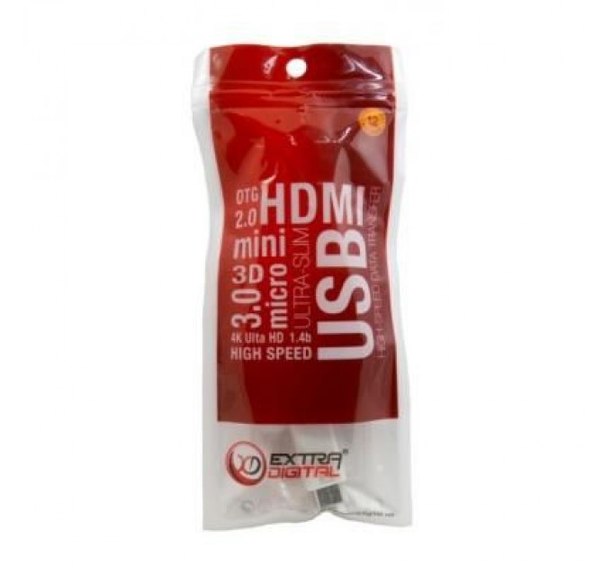 Extradigital Кабель мультимедійний mini DVI to VGA 0.15m Extradigital (KBD1676)