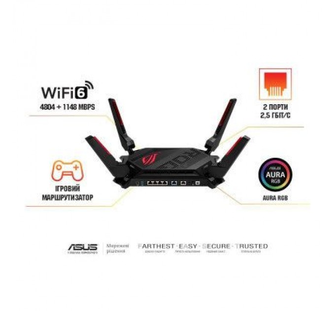 ASUS Маршрутизатор ASUS GT-AX6000 (90IG0780-MU9B00)