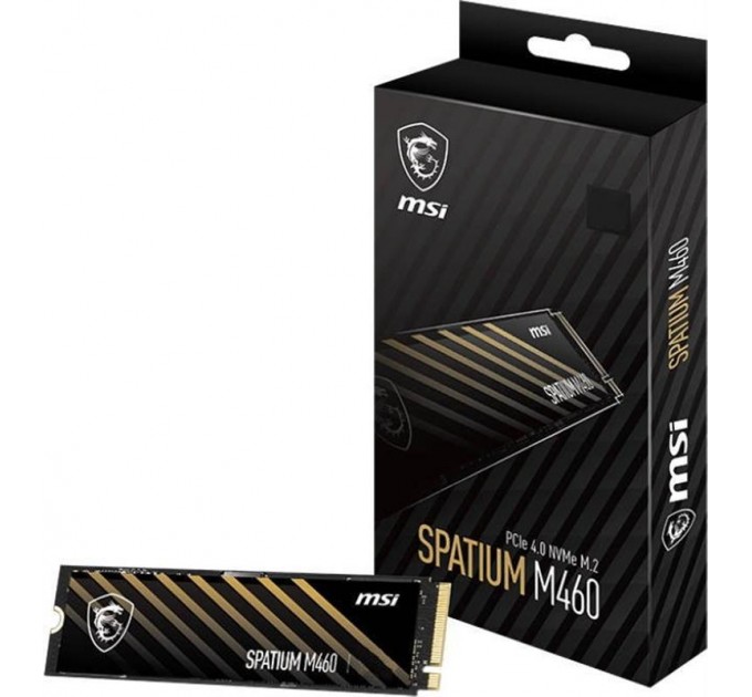 MSI Накопитель SSD 1TB MSI Spatium M460 M.2 2280 PCIe 4.0 x4 NVMe 3D NAND TLC (S78-440L930-P83)