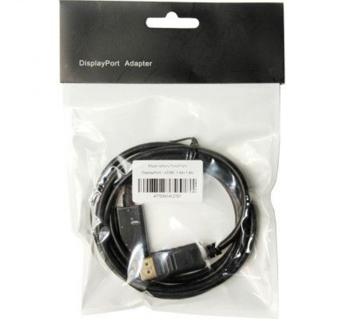 PowerPlant Кабель мультимедійний Display Port to HDMI 1.8m PowerPlant (KD00AS1278)