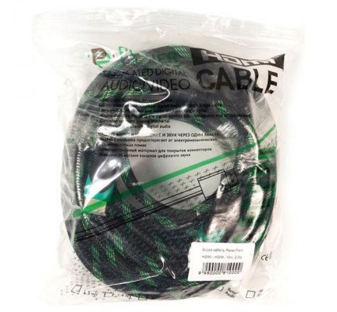 PowerPlant Кабель мультимедійний HDMI to HDMI 10.0m PowerPlant (KD00AS1293)
