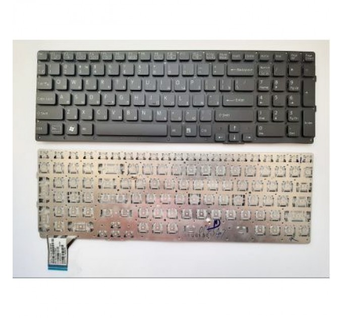 Sony Клавіатура ноутбука Sony VPC-SE Series черная без рамки подсветка UA (A43386)