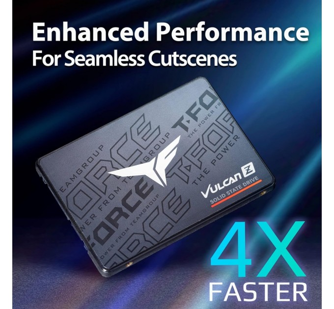 Team Накопичувач SSD  256GB Team Vulcan Z 2.5" SATAIII 3D TLC (T253TZ256G0C101)